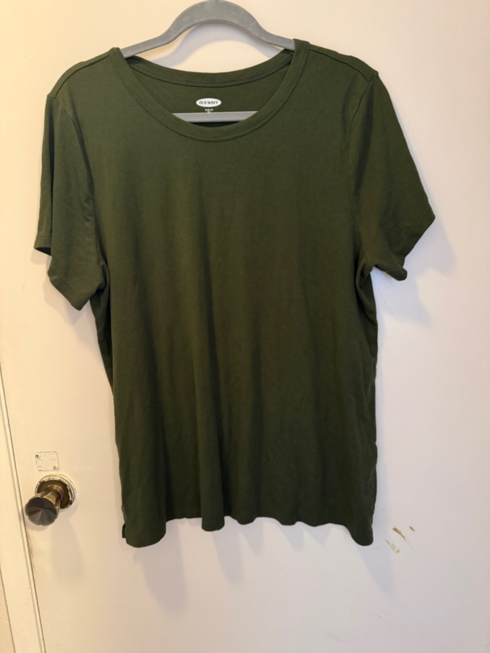 Old Navy Women's Olive Crew Neck Short Sleeve Tee